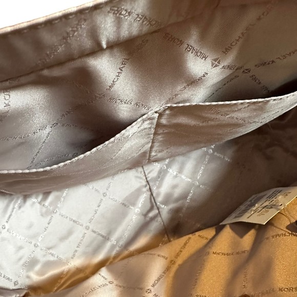 Michael Kors Jet Set Leather Luggage Brown Travel Shoulder Tote NWT - Picture 13 of 15